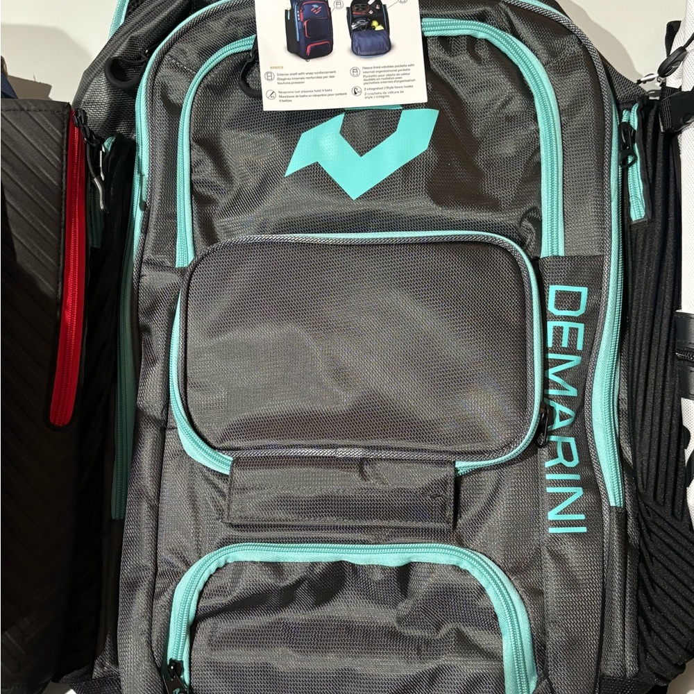 DeMarini Men's Backpack in Teal and Black - Sport Utility Pack